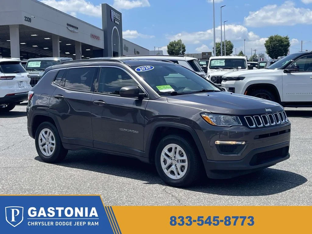 Certified Used 2020 Gray Jeep Sport image 1