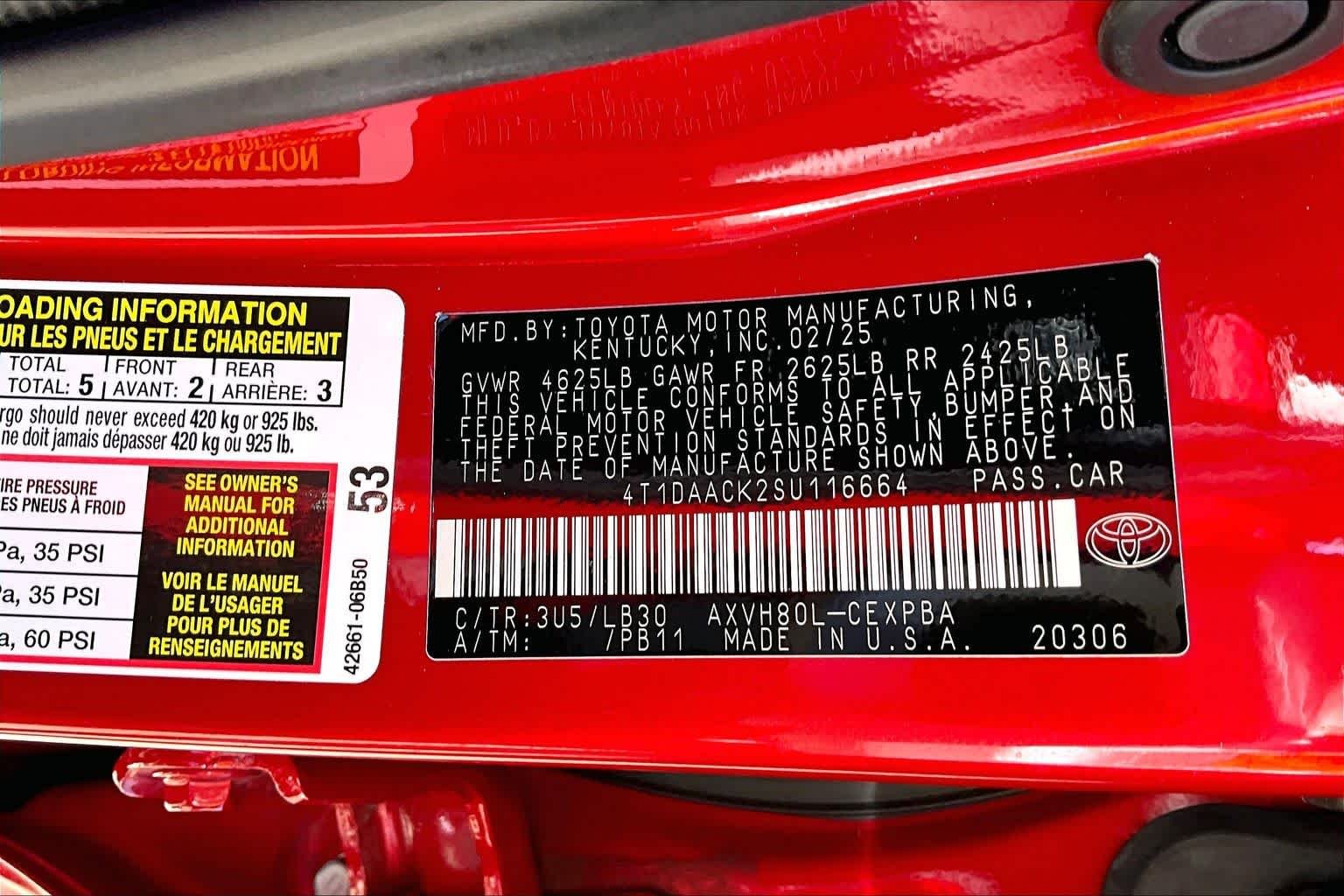 Used 2025 Supersonic Red Toyota XSE image 34