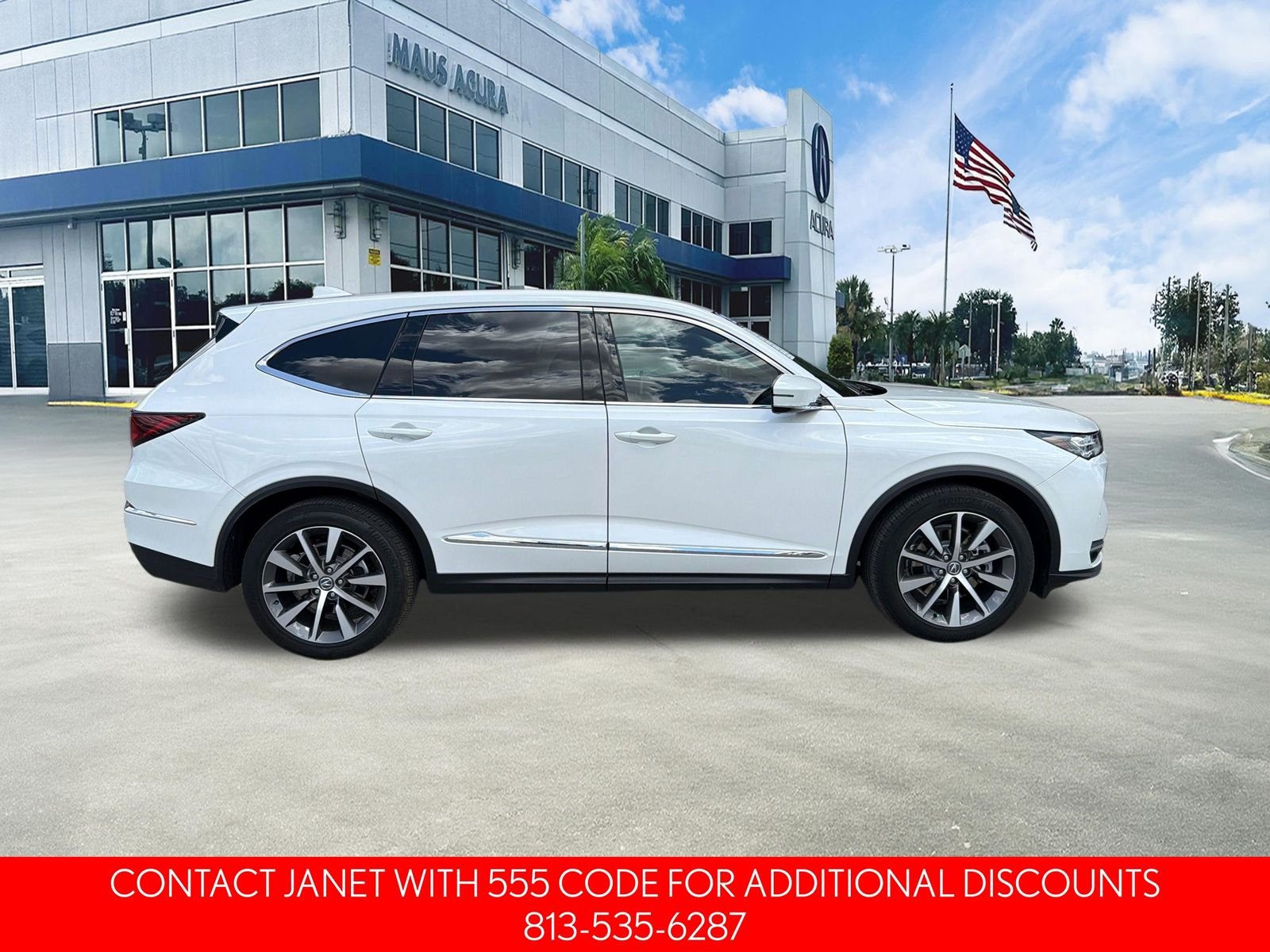 Used 2025 White Acura Technology Package image 3