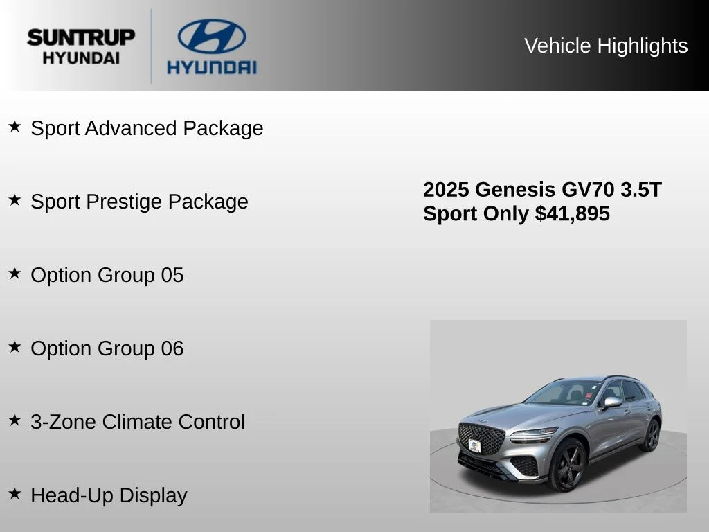 2025 GENESIS GV70 Sport - Photo 8