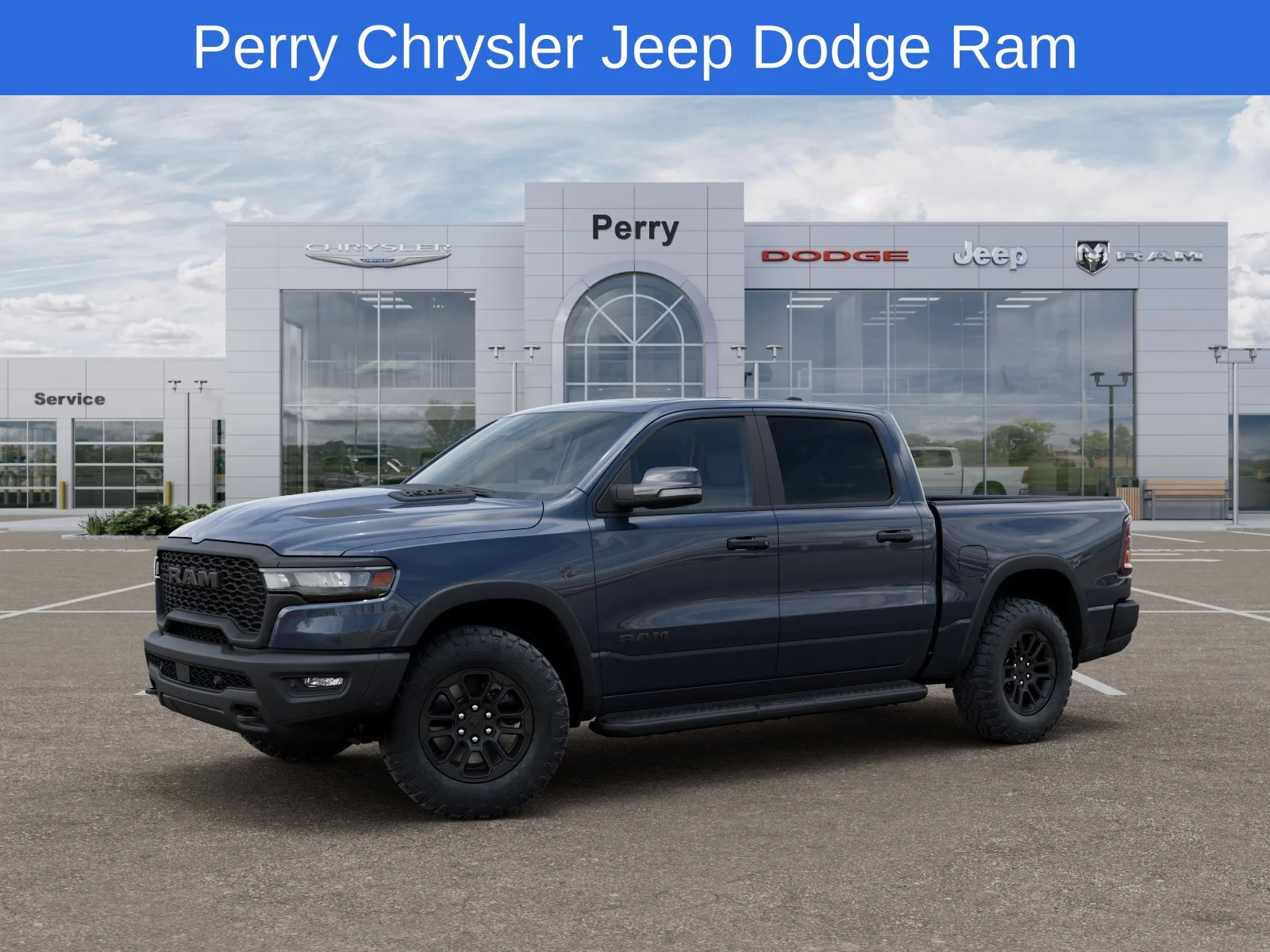 New 2027 Forged Blue Metallic Exterior Paint RAM Rebel image 5