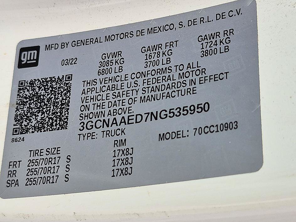 Used 2022 Summit White Chevrolet Work Truck image 34