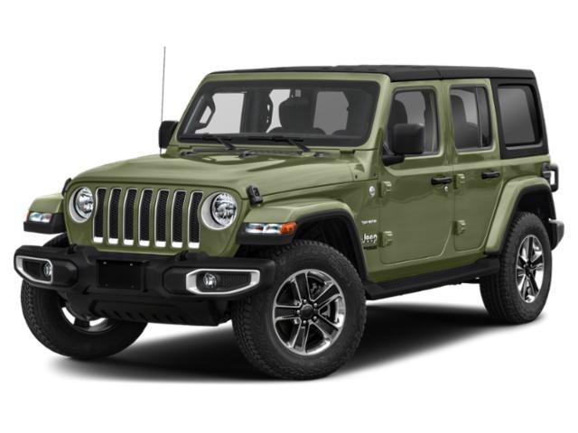 Used 2021 Sarge Green Clearcoat Jeep Unlimited Sahara image 1