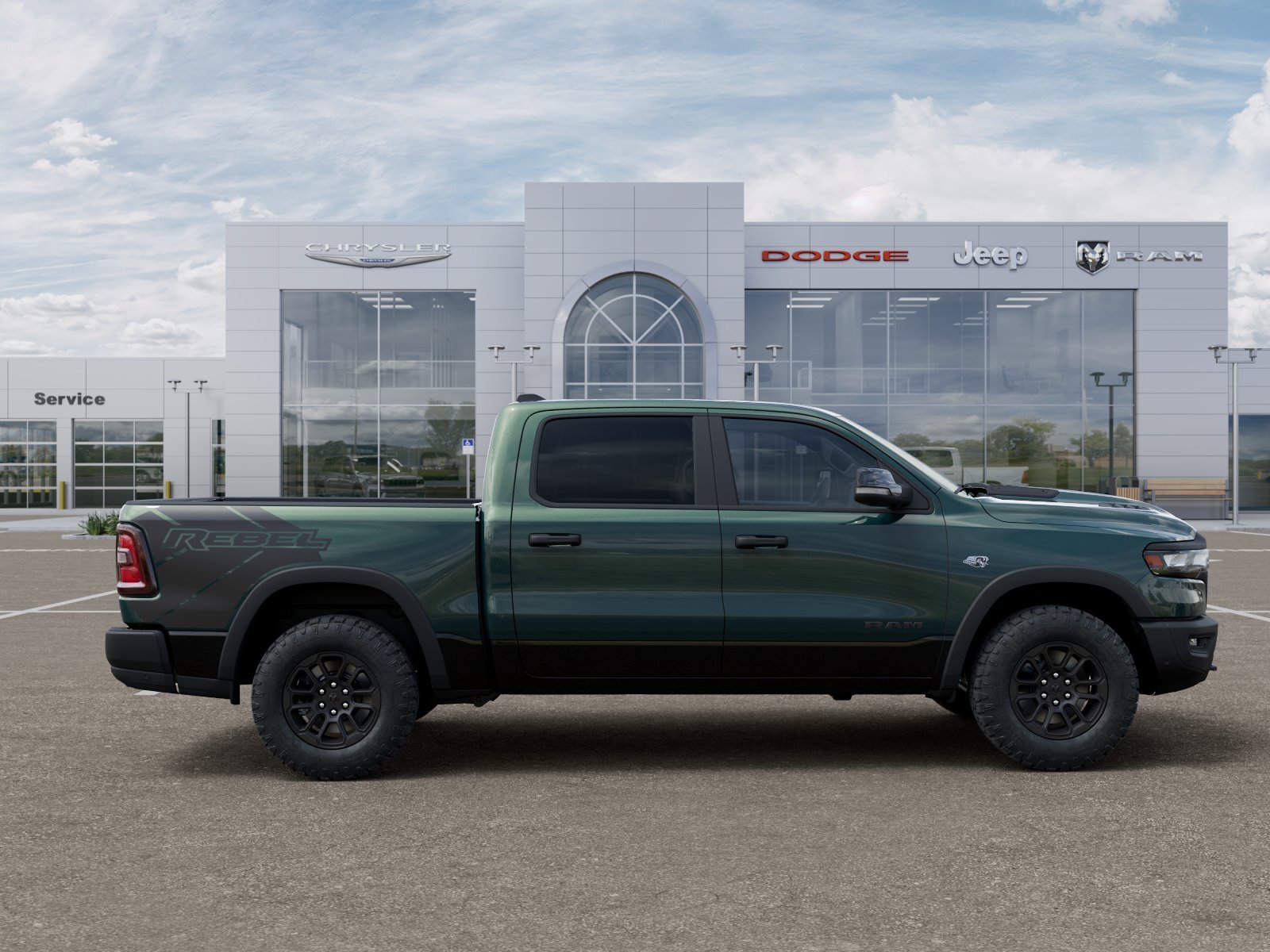 New 2026 Serrano-Green Metallic Exterior Paint RAM Rebel image 21