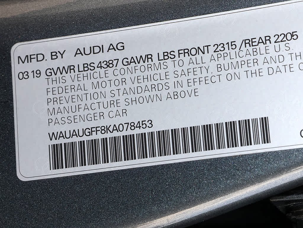 Used 2019 Monsoon Gray Metallic Audi Premium image 31