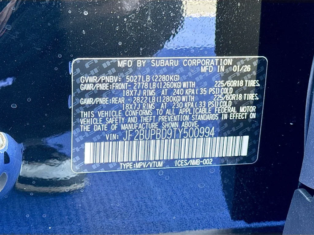 New 2026 Black Subaru Premium image 45