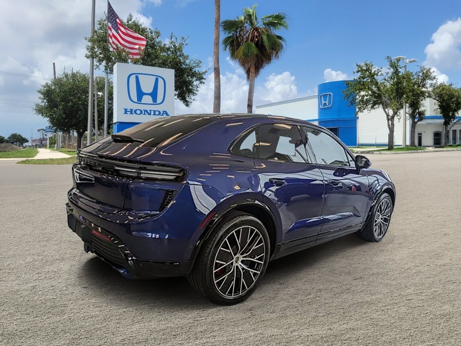 Used 2024 Gentian Blue Metallic Porsche Electric Turbo image 4