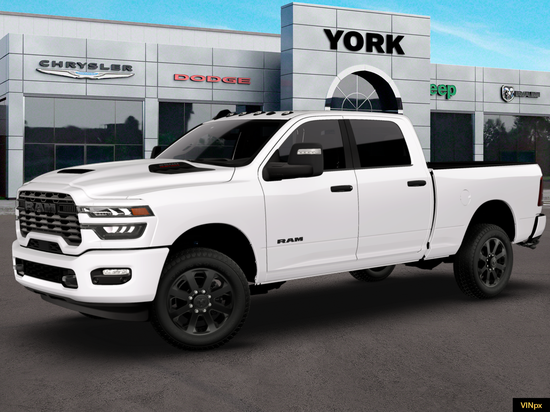 New 2026 Bright White Clear-Coat Exterior Paint RAM BIG HORN image 14