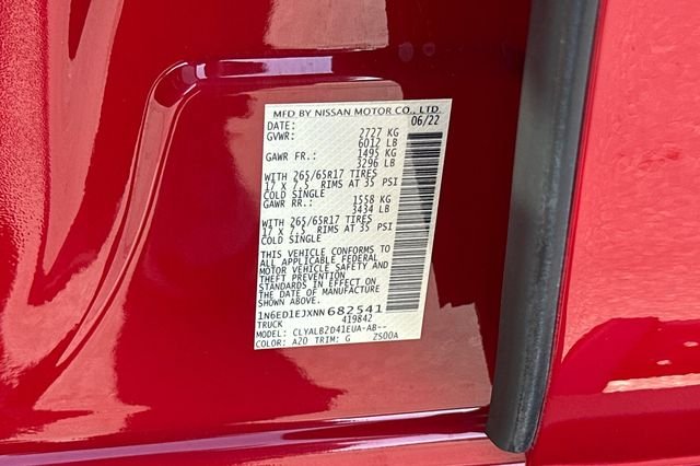 Used 2022 Red Nissan SV image 27