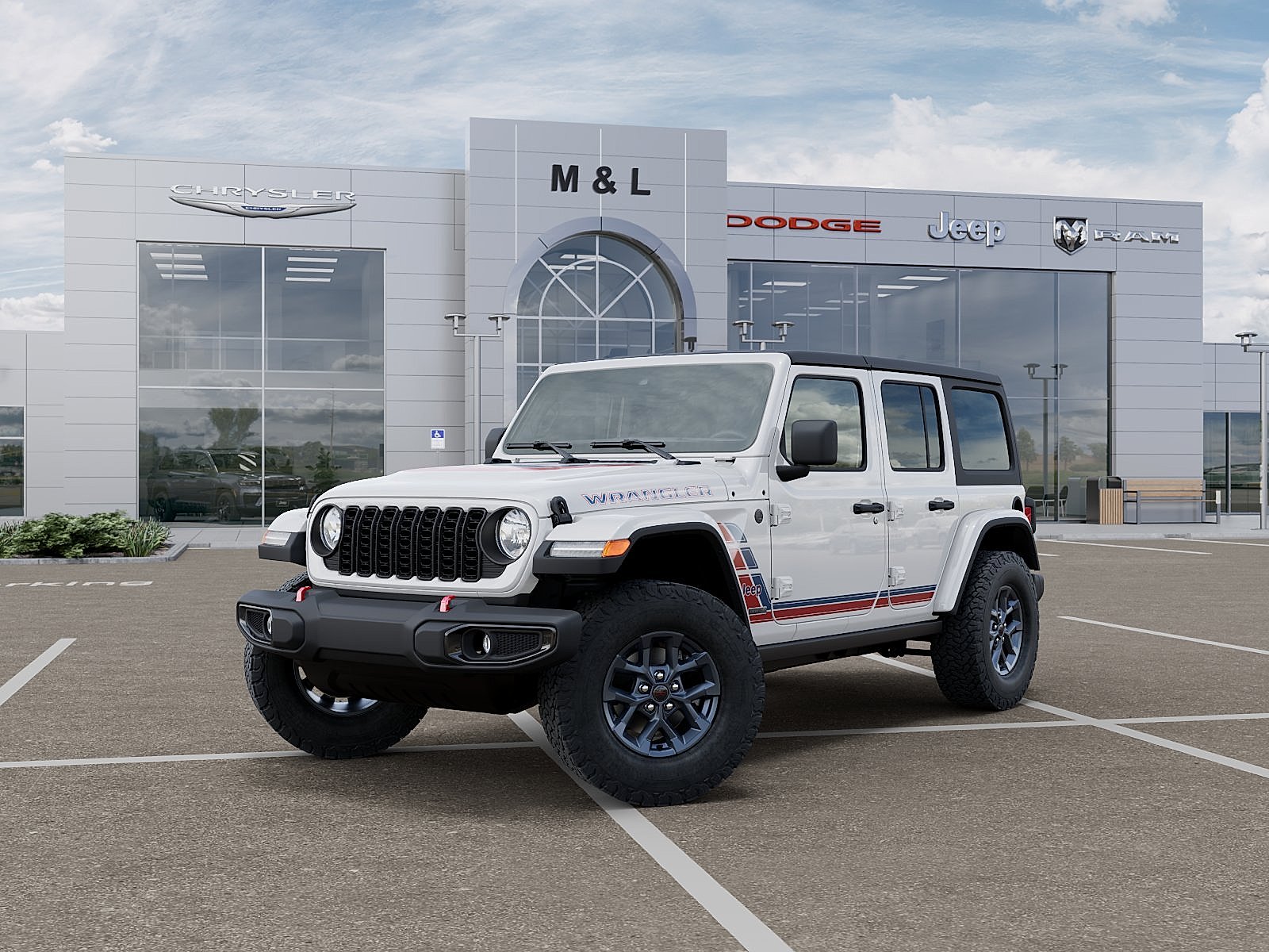 New 2026 Bright White Clear-Coat Exterior Paint Jeep 4-Door Willys 