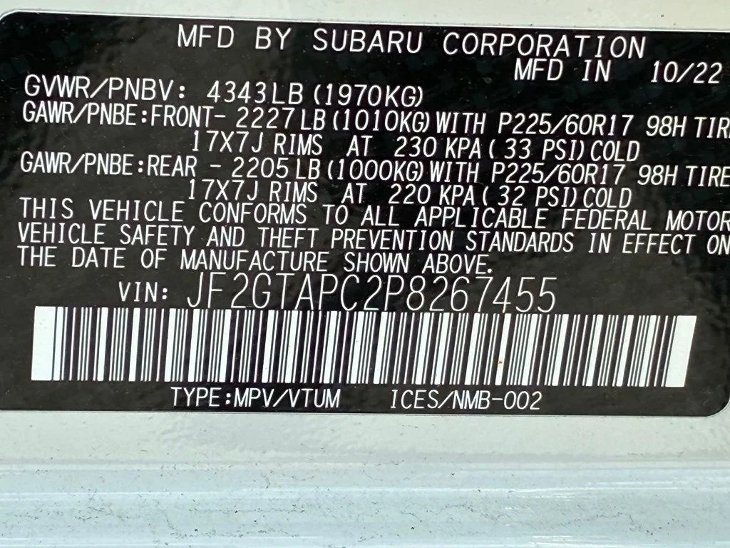 Used 2023 White Subaru Premium image 50