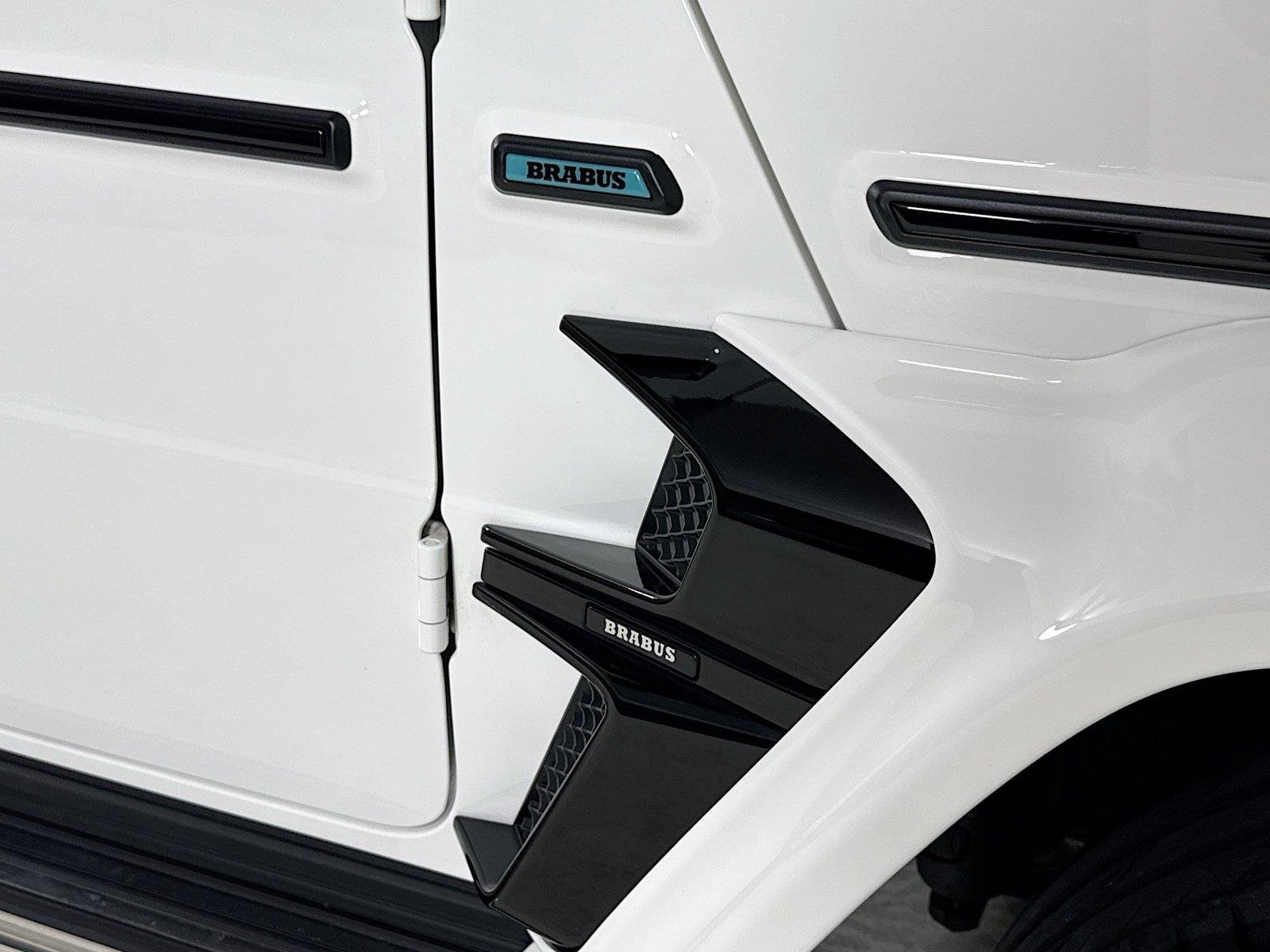 Used 2024 Polar White Mercedes-Benz AMG® G 63  Brabus Custom Widebody / Custom Tiffany Interior image 36
