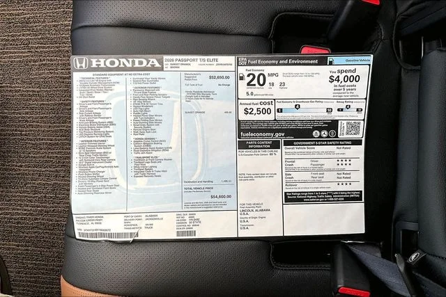 New 2026 Honda Passport TrailSport Elite 4D Sport Utility