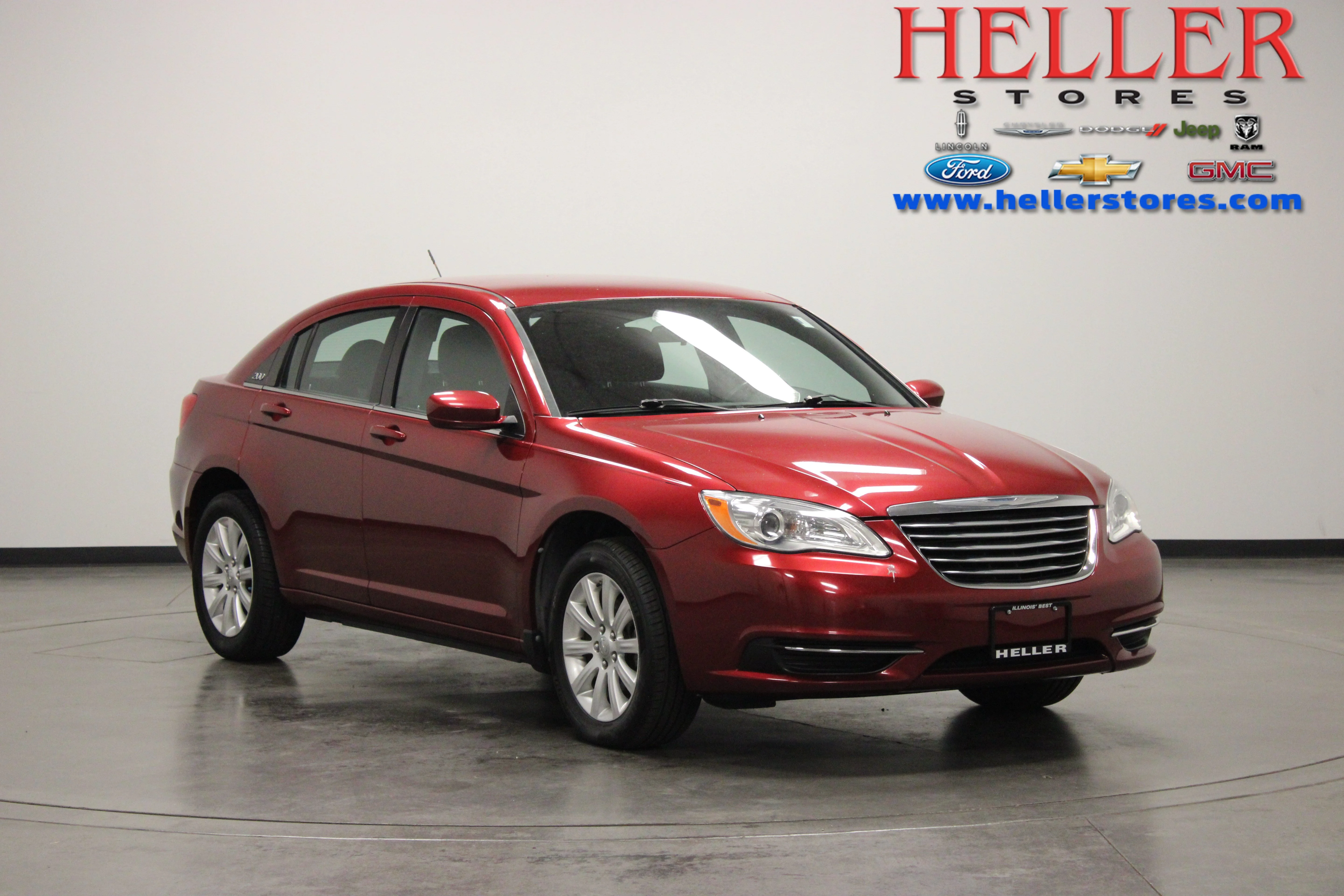 Used 2013 Deep Cherry Red Crystal Pearlcoat Chrysler Touring image 1