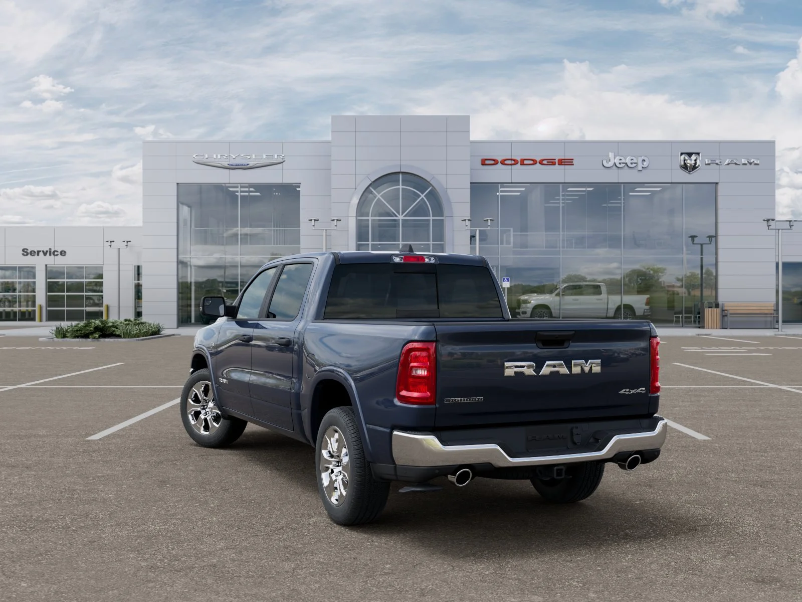 New 2026 Forged Blue Metallic Exterior Paint RAM Big Horn/Lone Star image 12