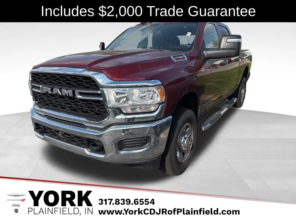 Red 2024 RAM 2500 Tradesman Crew Cab 4WD Pickup Truck Four-Wheel Drive Automatic