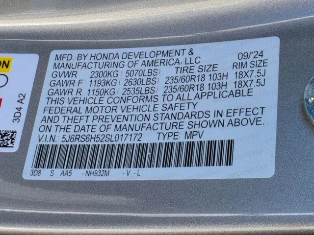 Certified Used 2025 Solar Silver Metallic Honda HYBRID AWD SPORT image 33