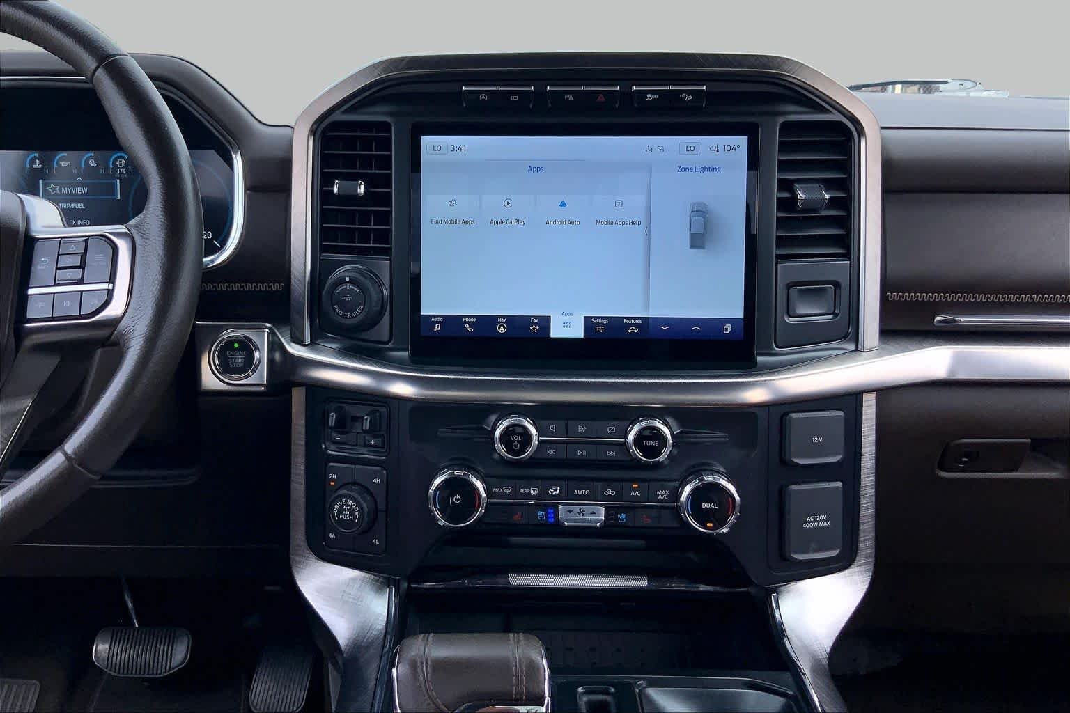 Used 2023 Star White Metallic Tri-Coat/Stone Gray Ford King Ranch image 7