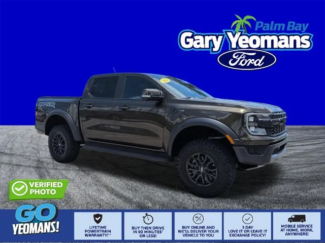Certified Used 2024 Green Metallic Ford Raptor image 1