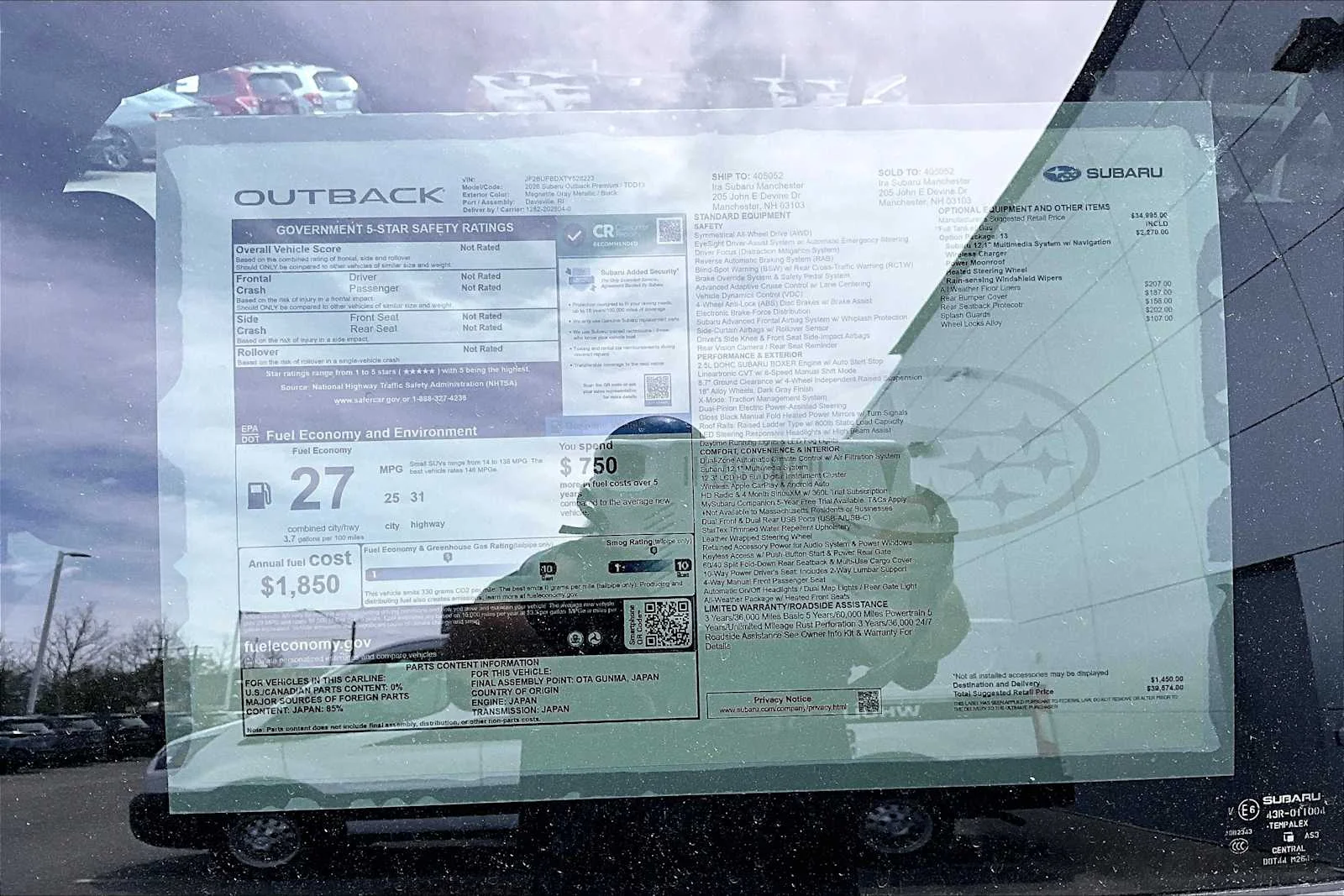 New 2026 Magnetite Gray Metallic Subaru Premium image 18