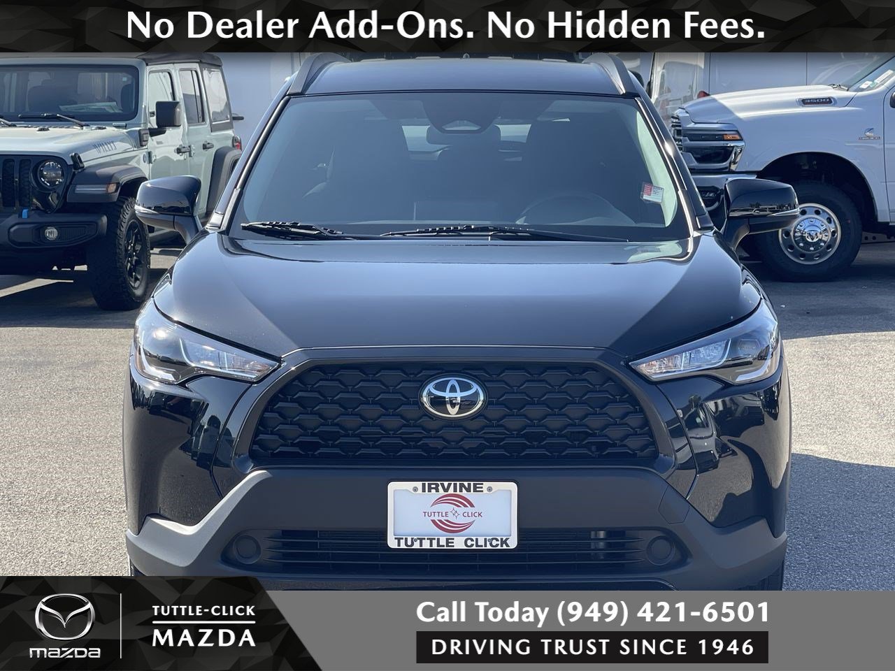 Used 2025 JET BLACK Toyota LE image 2