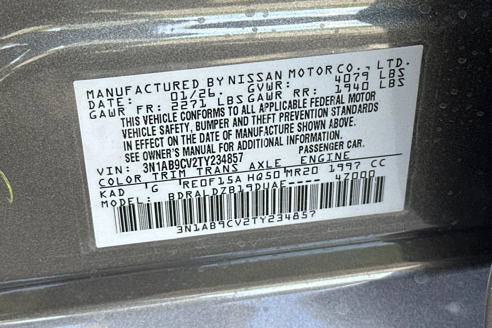 New 2026 Gun Metallic Nissan SV image 26