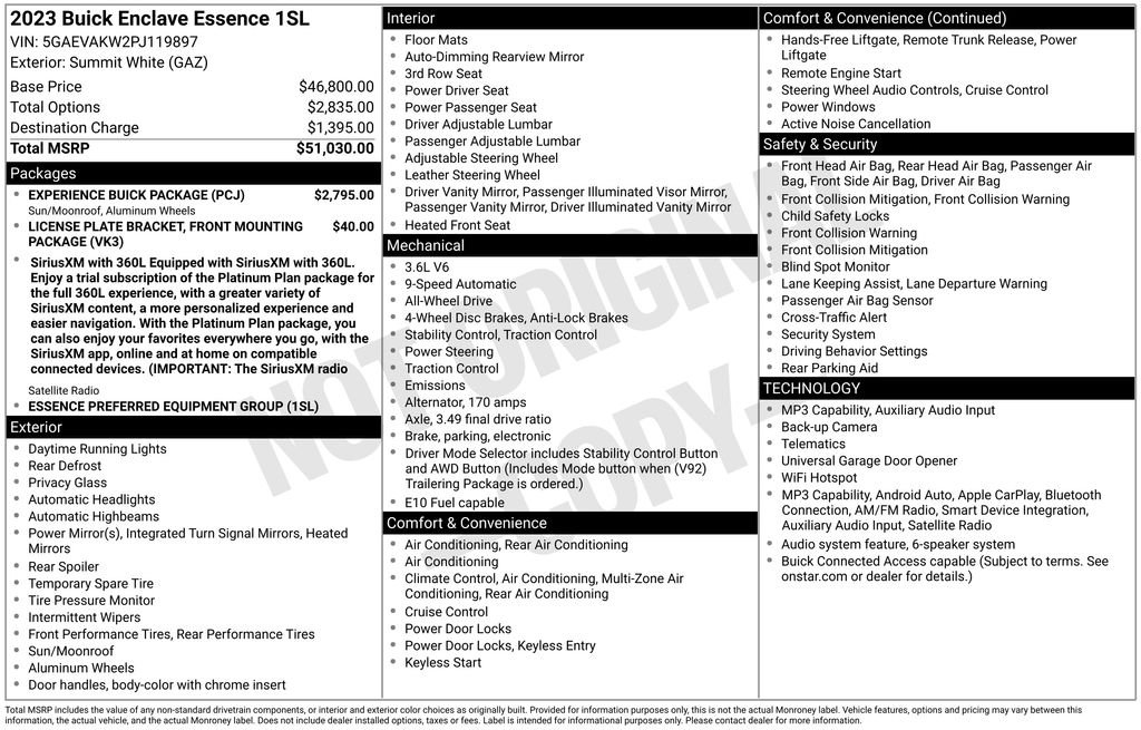 Used 2023 White Buick Essence image 25