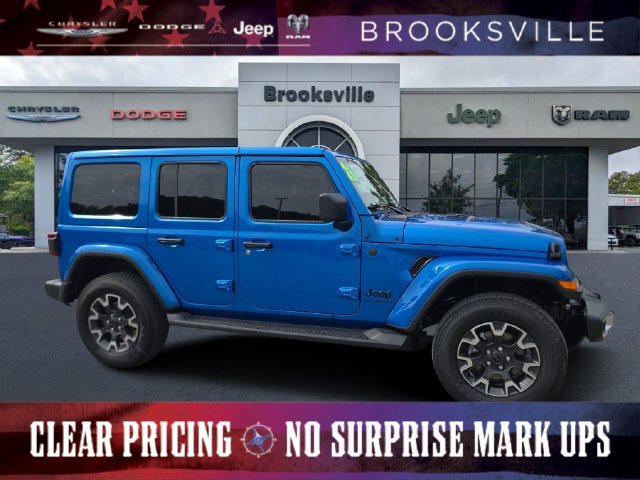 New 2026 Hydro Blue Pearl-Coat Exterior Paint Jeep Sahara image 1