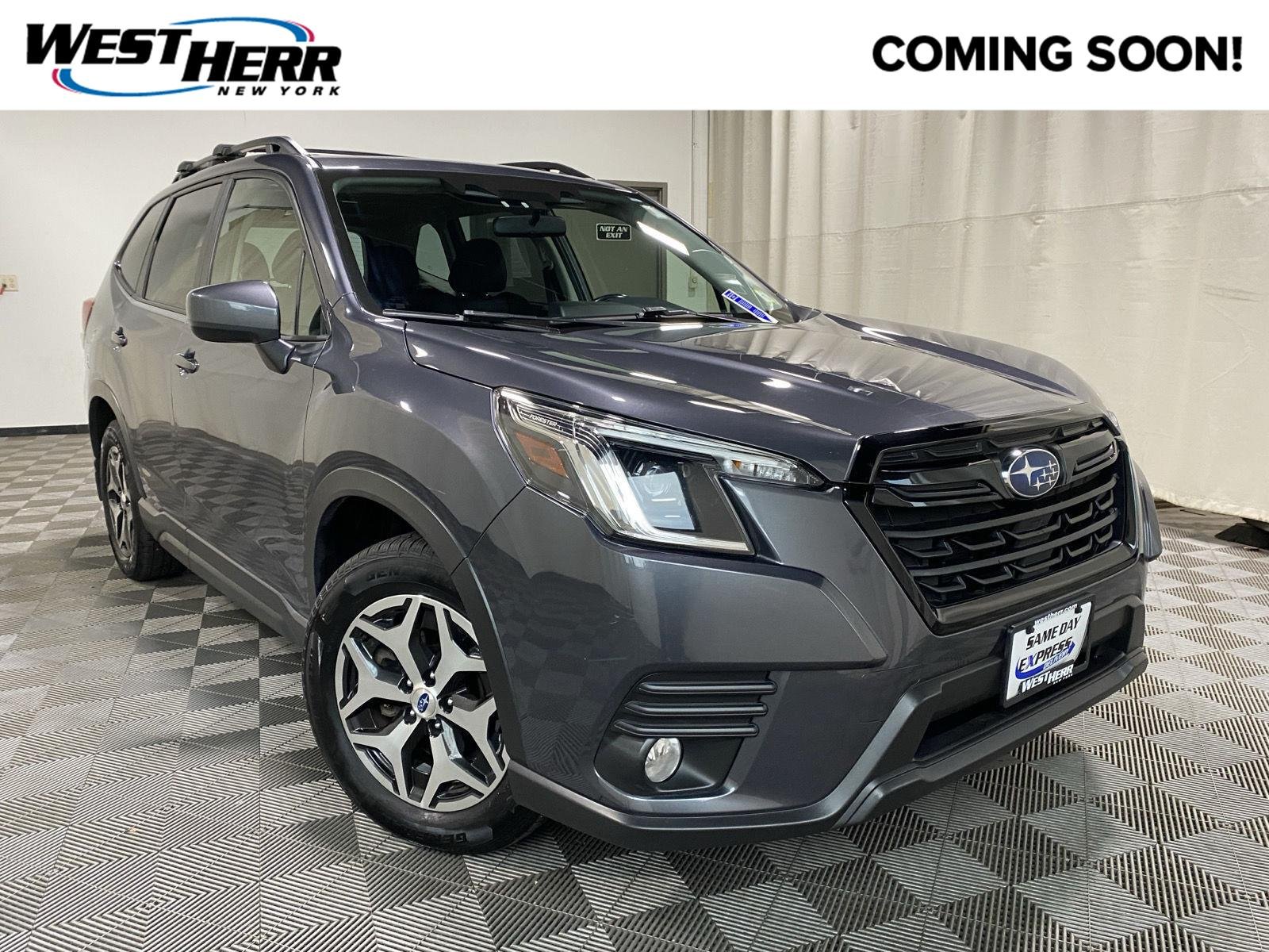 Used 2022 Magnetite Gray Metallic Subaru Premium image 1