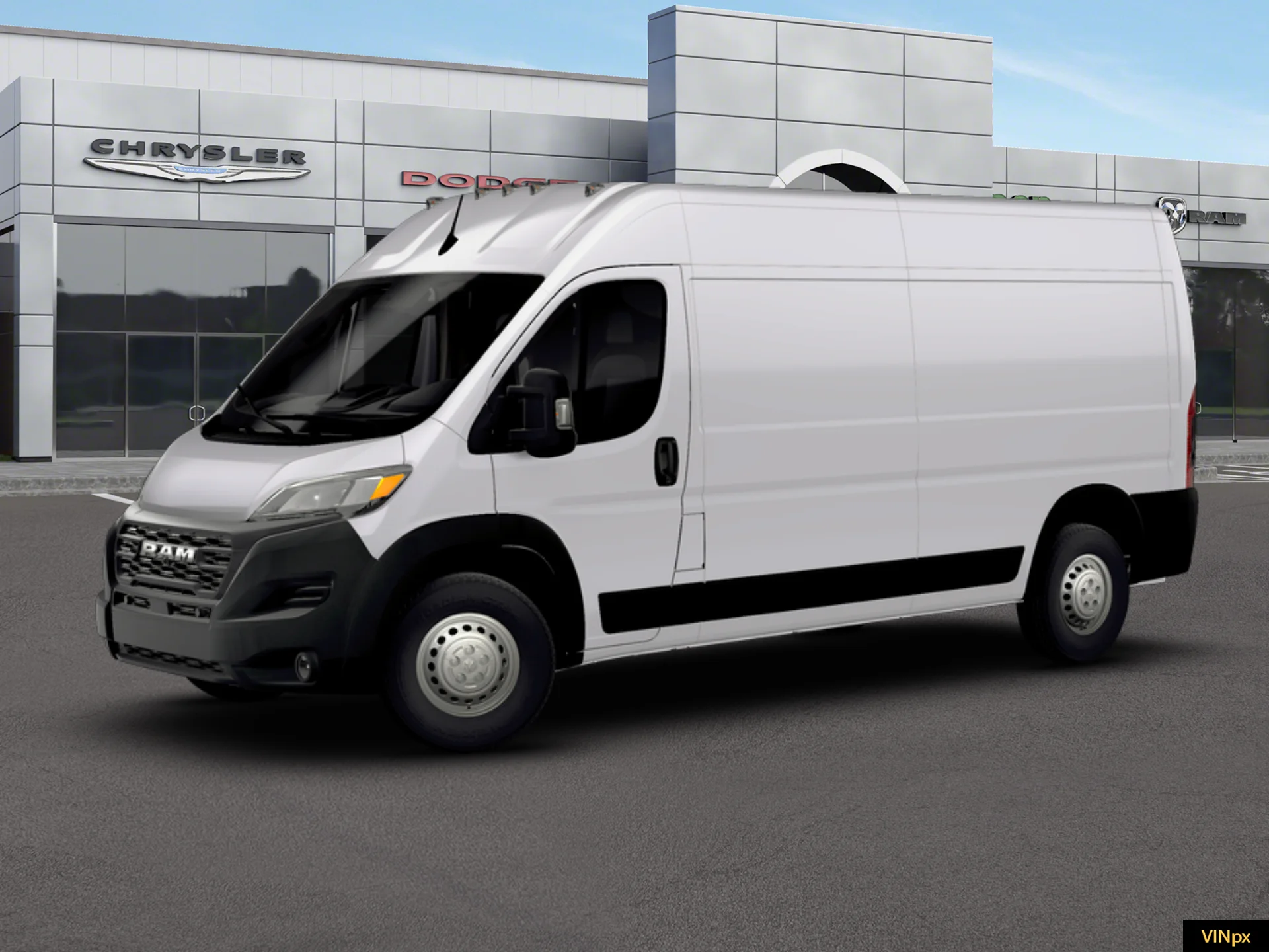 New 2026 Bright White Clear-Coat Exterior Paint Ram Tradesman image 14