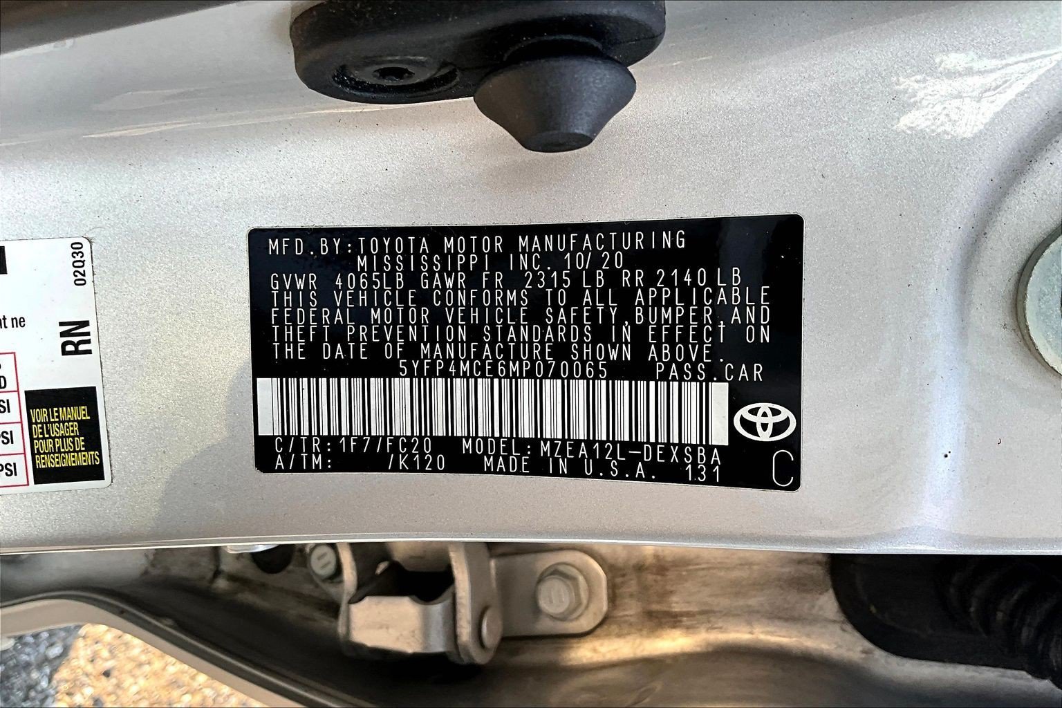 Used 2021 Silver Toyota SE image 16