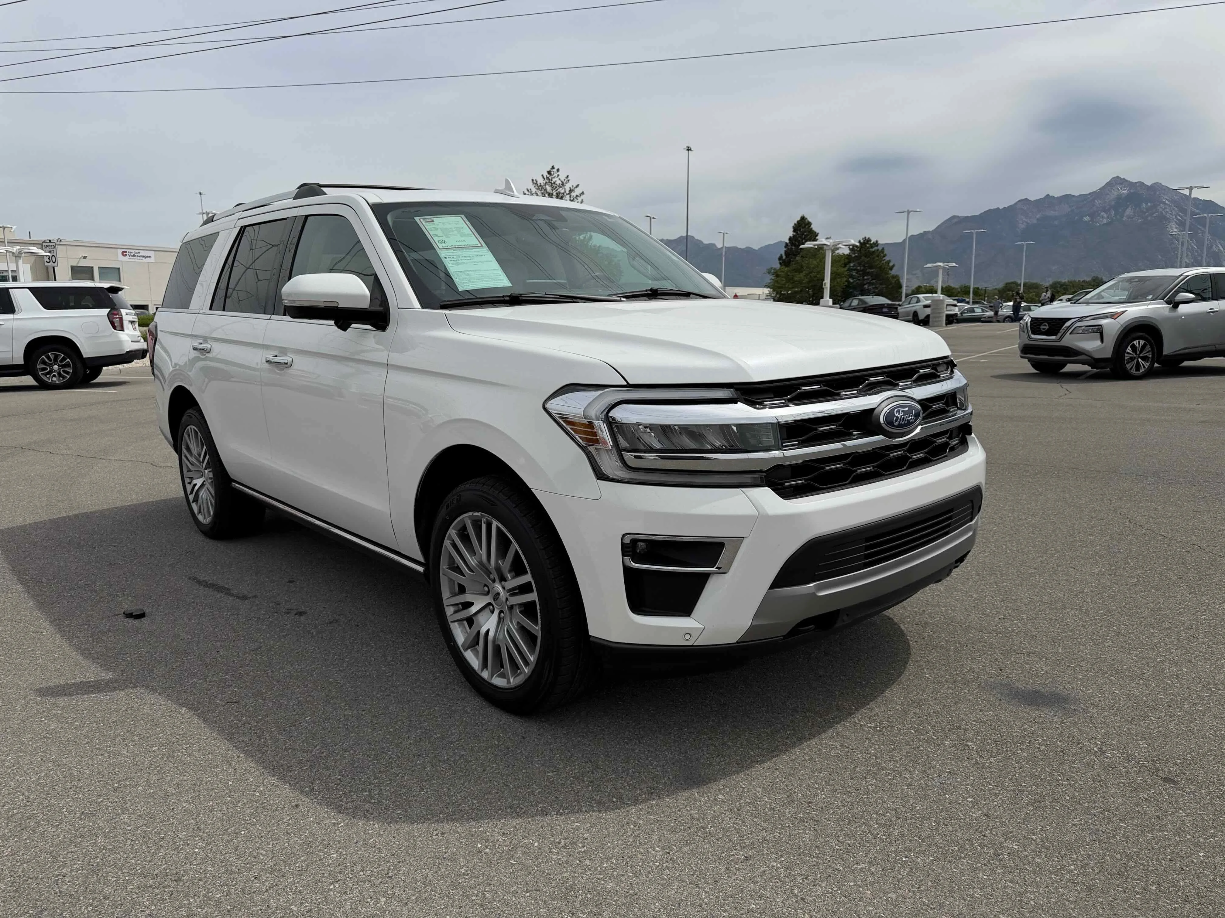 Used 2023 White Metallic Ford Limited image 9