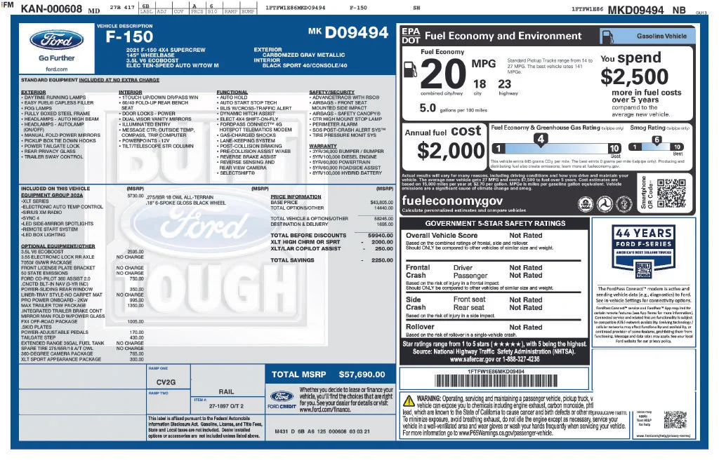 Certified Used 2021 Gray Ford XLT image 2