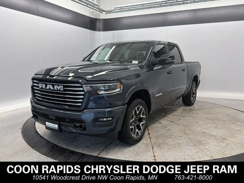 New 2026 Forged Blue Metallic Exterior Paint Ram Laramie image 1