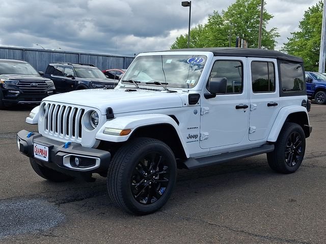 Used 2023 White Jeep Sahara 4xe image 3