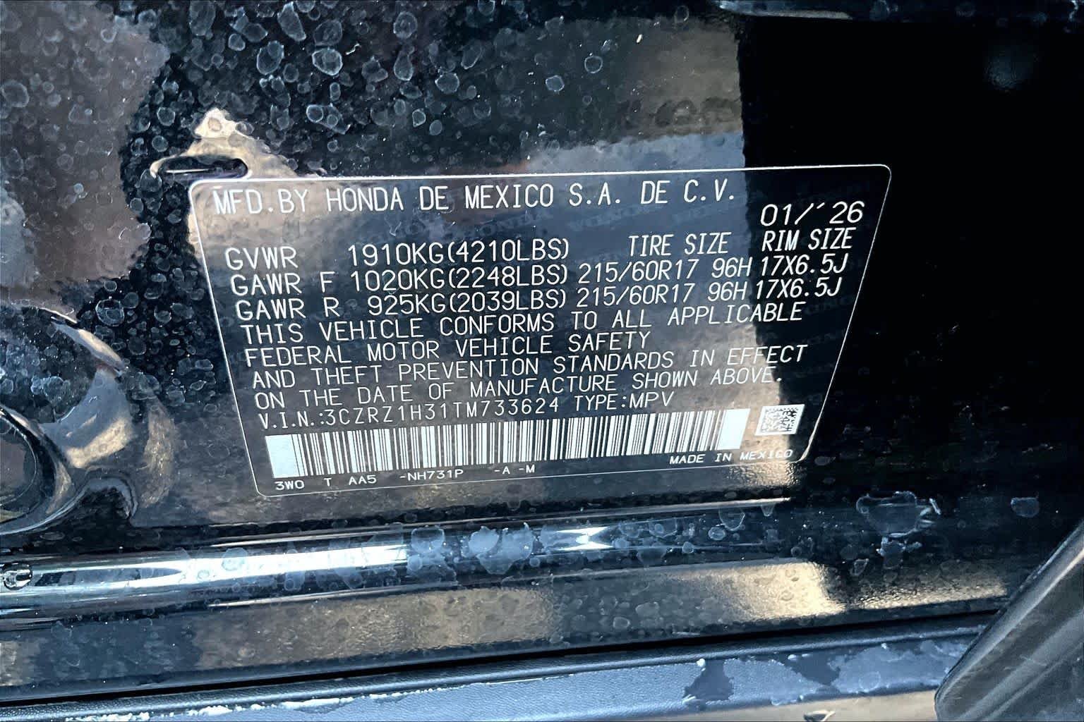 2026 Honda HR-V LX - Photo 32