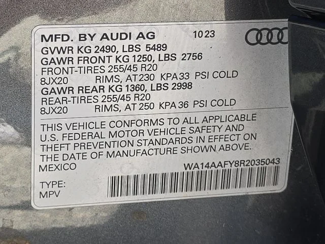 Used 2024 Gray Audi 45 S line Premium image 23