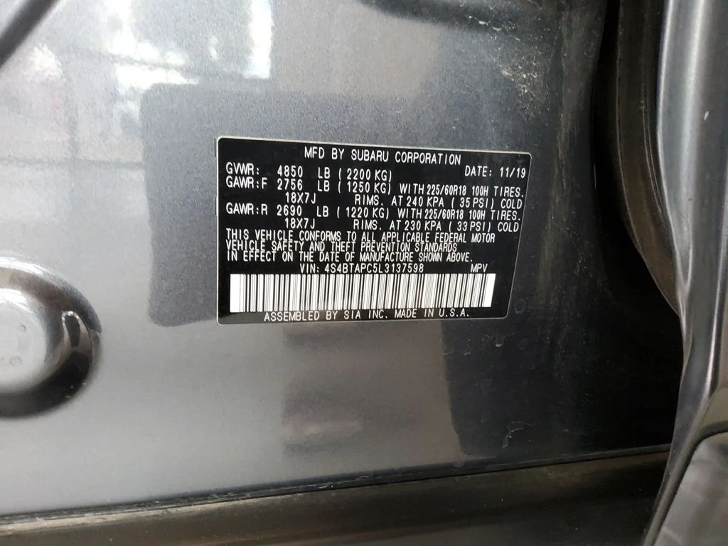 Used 2020 Gray Subaru Touring image 20