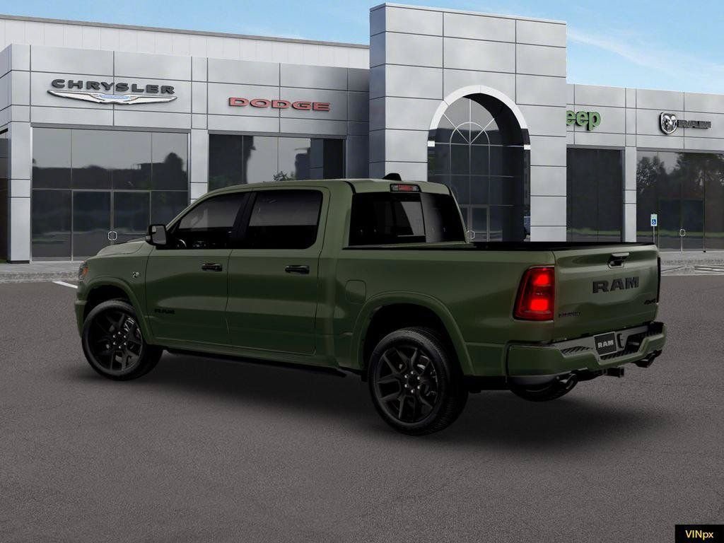 New 2026 Serrano-Green Metallic Exterior Paint RAM Laramie image 4
