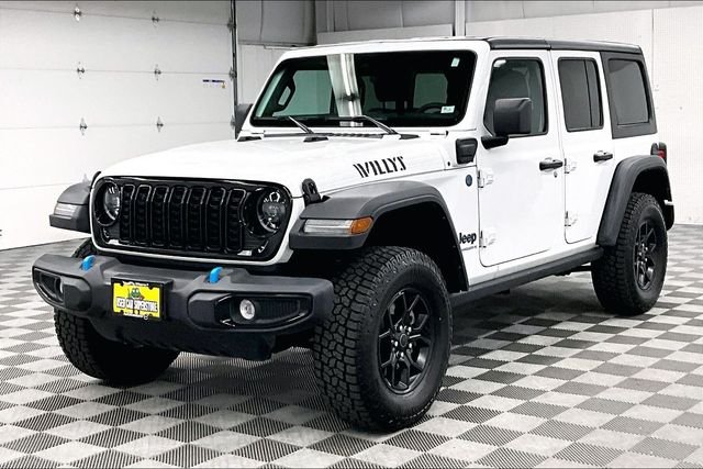 Used 2024 Bright White Clearcoat Jeep Willys 4xe image 12