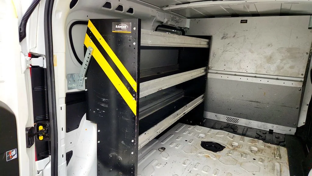 Used 2022 Bright White Ram Tradesman Van w/ Ranger Shelving & Ladder Rack System image 22