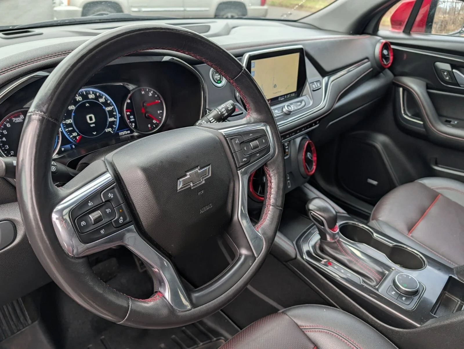 Used 2021 CHERRY RED TINTCOAT Chevrolet RS image 39
