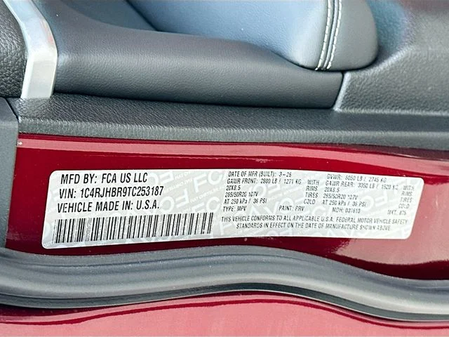 New 2026 Velvet Red Pearlcoat Jeep Limited image 22
