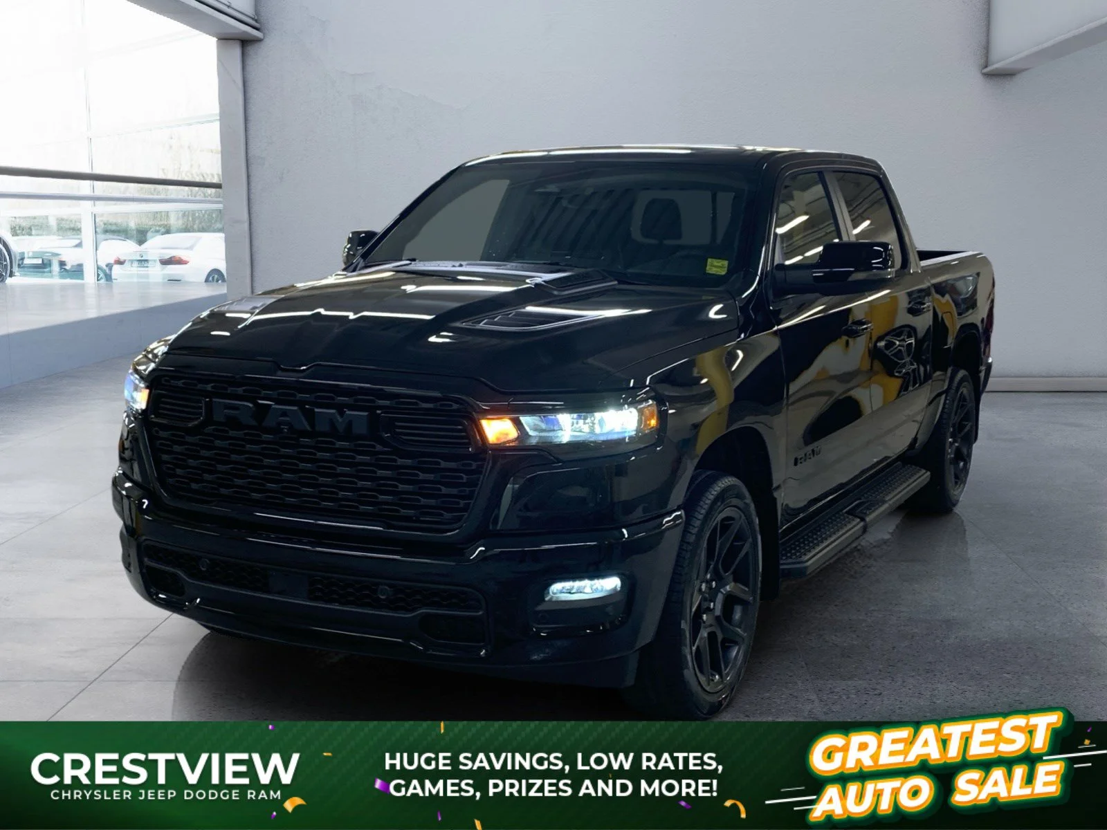 New 2026 Diamond Black Crystal Pearl Ram Sport image 1