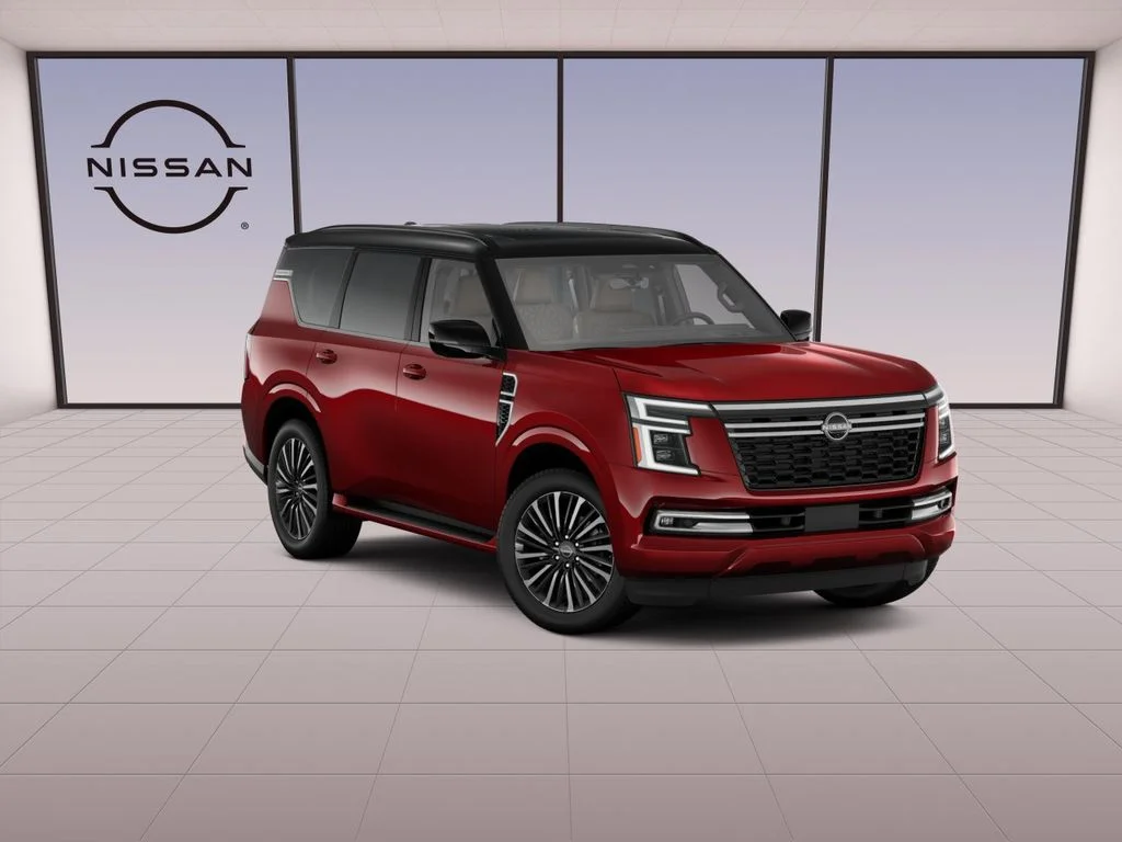 New 2026 Coulis Red Pearl / Super Black Two-tone Nissan Platinum Reserve image 3