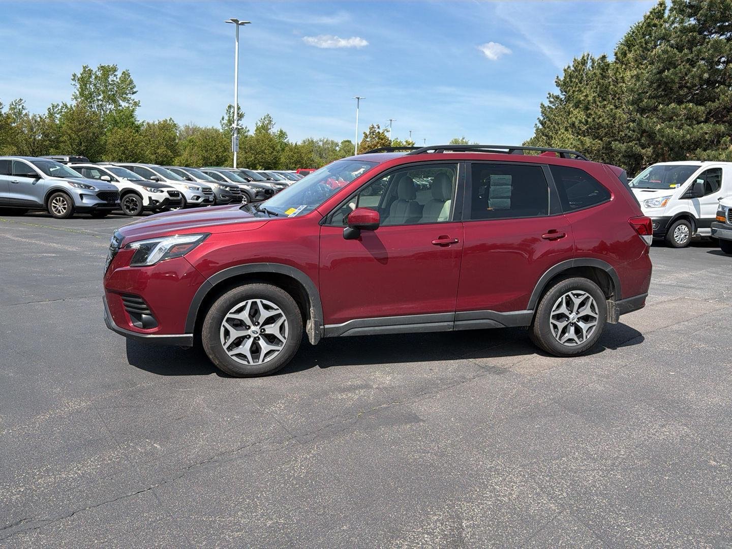 Used 2022 Crimson Red Pearl Subaru Premium image 4