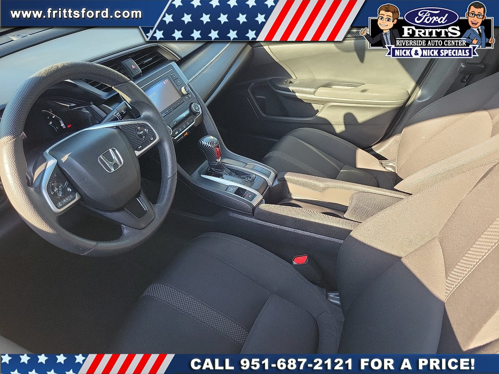 Certified Used 2019 Crystal Black Pearl Honda LX image 4