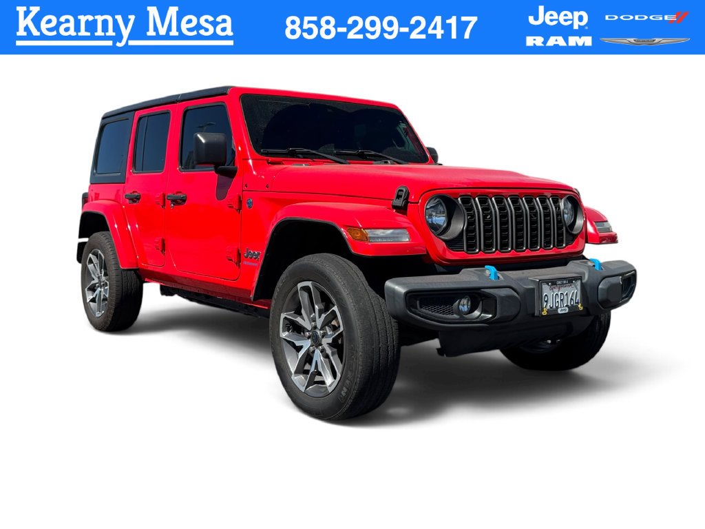 Used 2024 Red Jeep Sport S 4xe image 1