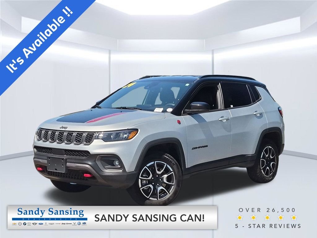 Used 2024 Silver Jeep Trailhawk image 1