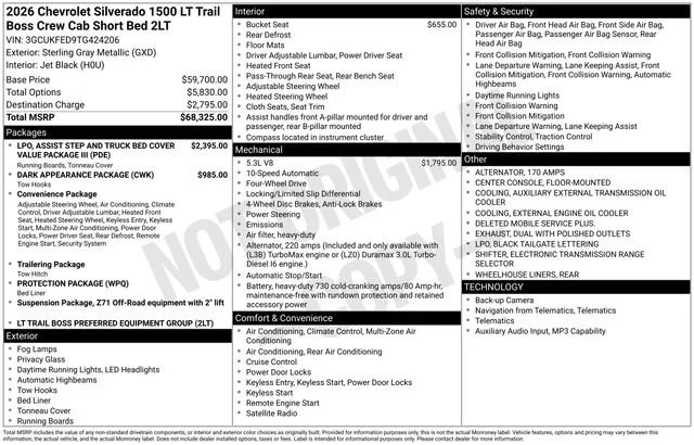 2026 Chevrolet Silverado 1500 LT Trail Boss - Photo 6